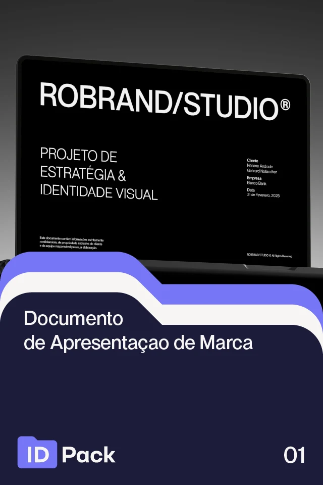 Capa do documento de apresentação de marca do ID Pack